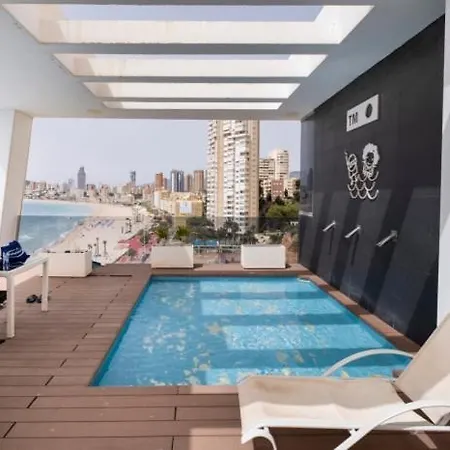 Ocean Sky Sea Benidorm. Parking Pool Apartman